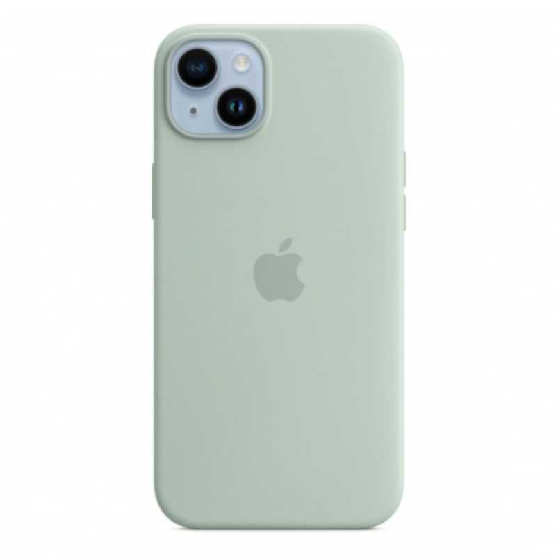 Coque en Silicone avec MagSafe iPhone 14 Plus Vert (Apple) — Apple · Smarty Paris 18e